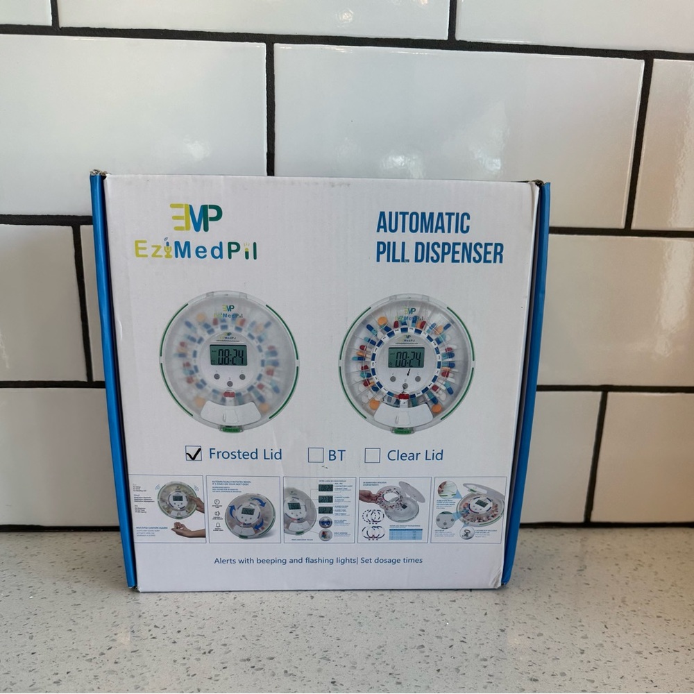 NIB EziMedPil 28-Day Automatic Pill Dispenser w/ Alarm